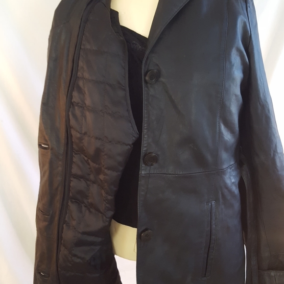 Wilsons Genuine  leather Jacket long - Picture 2 of 3